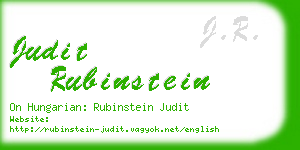 judit rubinstein business card